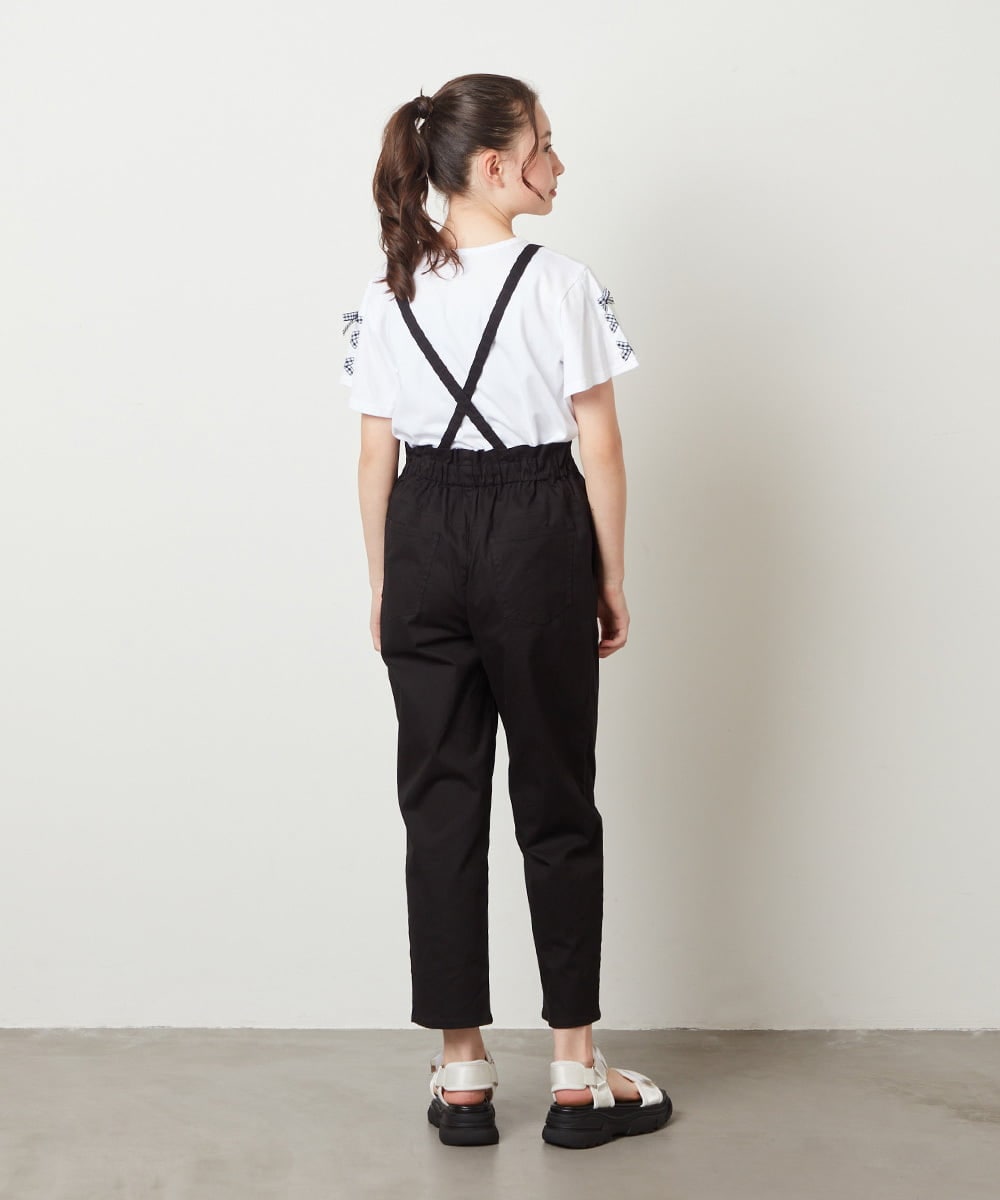 KJLGW04034 a.v.v KIDS(アー・ヴェ・ヴェ) [140-150]サスペンダー付きテーパードパンツ ブルー