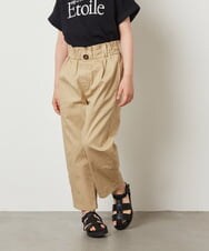 KJLGW04034 a.v.v KIDS(アー・ヴェ・ヴェ) [140-150]サスペンダー付きテーパードパンツ ブルー