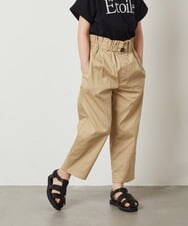 KJLGW04034 a.v.v KIDS(アー・ヴェ・ヴェ) [140-150]サスペンダー付きテーパードパンツ ベージュ