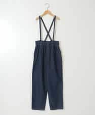 KJLGW04034 a.v.v KIDS(アー・ヴェ・ヴェ) [140-150]サスペンダー付きテーパードパンツ ブルー