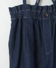KJLGW04034 a.v.v KIDS(アー・ヴェ・ヴェ) [140-150]サスペンダー付きテーパードパンツ ブルー