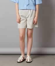 KJLGW05039 a.v.v KIDS(アー・ヴェ・ヴェ) [140-150]ワンタックショートパンツ ブラック