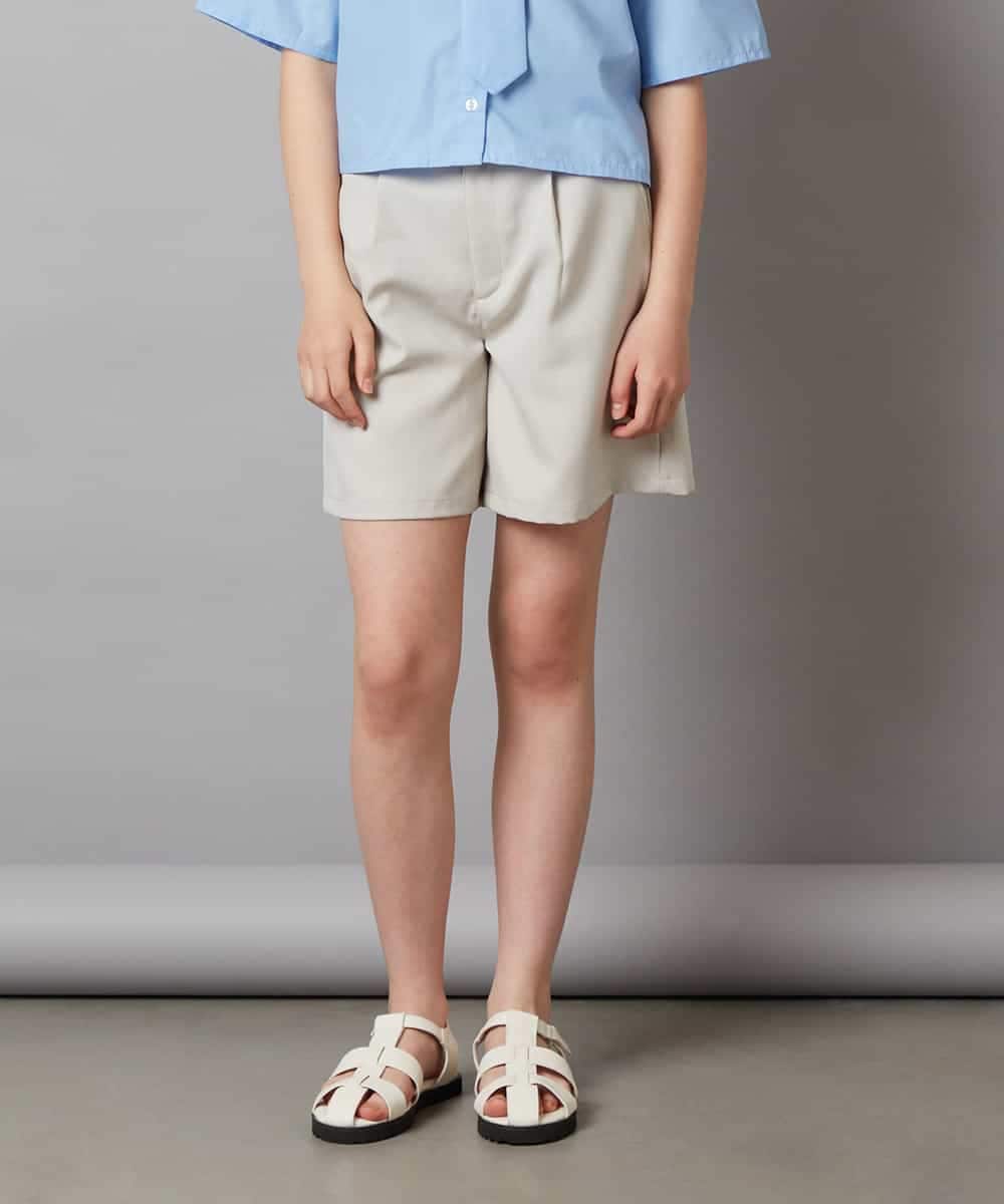 KJLGW05039 a.v.v KIDS(アー・ヴェ・ヴェ) [140-150]ワンタックショートパンツ ブラック