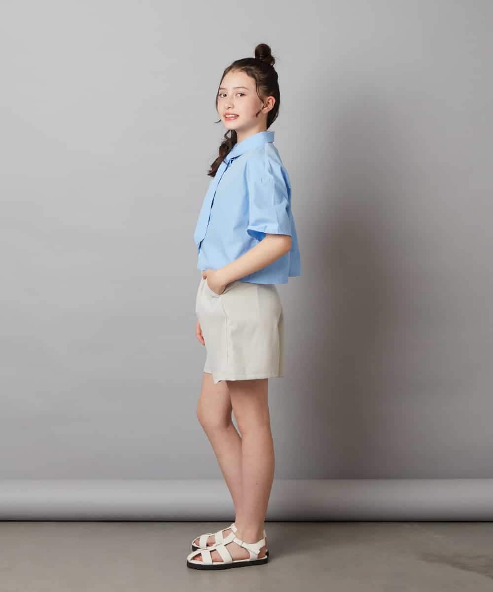 KJLGW05039 a.v.v KIDS(アー・ヴェ・ヴェ) [140-150]ワンタックショートパンツ ブラック