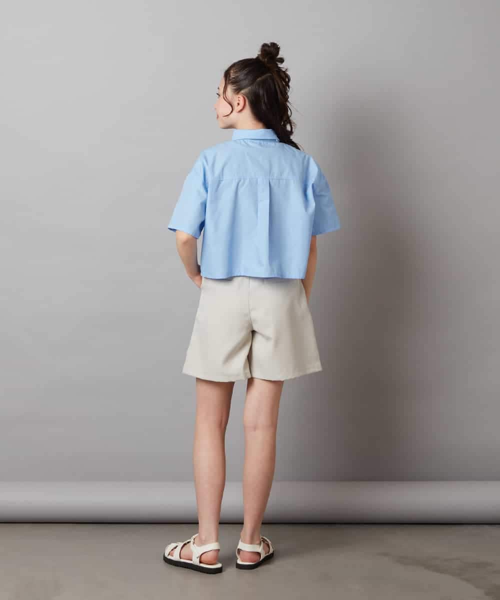 KJLGW05039 a.v.v KIDS(アー・ヴェ・ヴェ) [140-150]ワンタックショートパンツ ブラック