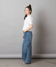 KJLGW06039 a.v.v KIDS(アー・ヴェ・ヴェ) 【ジュニア】[140-150]カーゴデニムワイドパンツ ブルー