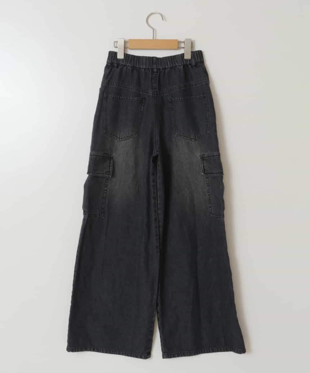 KJLGW06039 a.v.v KIDS(アー・ヴェ・ヴェ) 【ジュニア】[140-150]カーゴデニムワイドパンツ ブラック