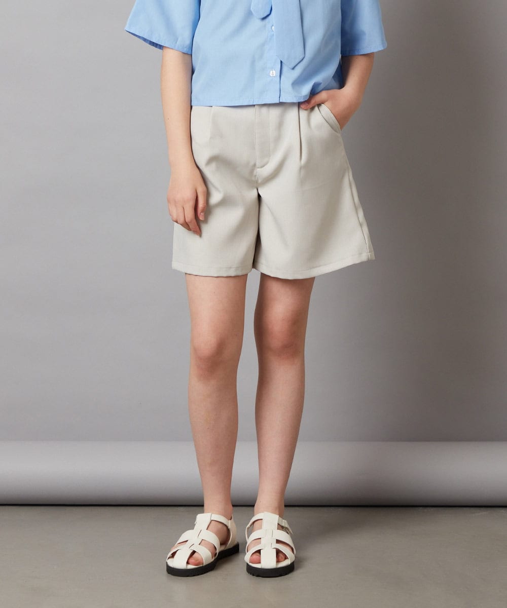 KJLGX05039 a.v.v KIDS(アー・ヴェ・ヴェ) 【ジュニア】[160]ワンタックショートパンツ ブラック