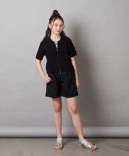 KJLGX05039 a.v.v KIDS(アー・ヴェ・ヴェ) 【ジュニア】[160]ワンタックショートパンツ ブラック