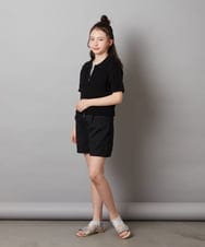 KJLGX05039 a.v.v KIDS(アー・ヴェ・ヴェ) 【ジュニア】[160]ワンタックショートパンツ ブラック
