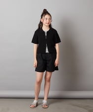 KJLGX05039 a.v.v KIDS(アー・ヴェ・ヴェ) 【ジュニア】[160]ワンタックショートパンツ ブラック
