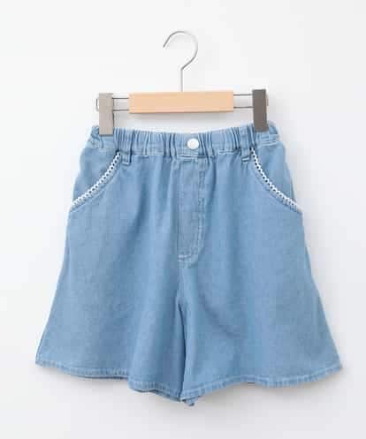 KJLHA19039 a.v.v KIDS [120-160]【接触冷感】デコデニムキュロット