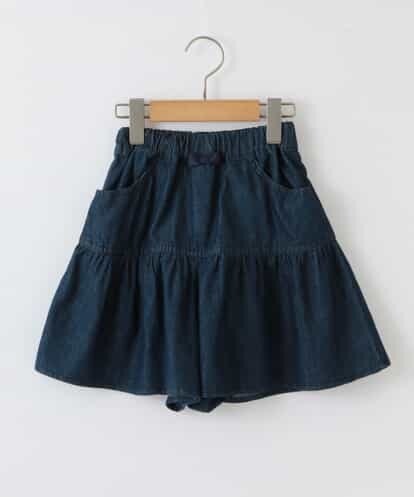 KJLHD13024 a.v.v KIDS [100-130]ティアードデニムキュロット[WEB限定サイズ]