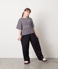 KJLHD90049 a.v.v KIDS(アー・ヴェ・ヴェ) [140-150]【男女兼用】タックワイドバギーパンツ ブラック