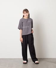 KJLHD90049 a.v.v KIDS(アー・ヴェ・ヴェ) [140-150]【男女兼用】タックワイドバギーパンツ ブラック
