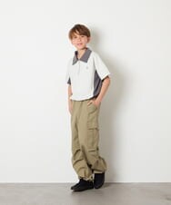 KJLHD91049 a.v.v KIDS(アー・ヴェ・ヴェ) [140-150]【男女兼用】パラシュートカーゴパンツ カーキ