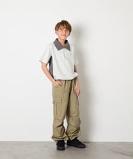 KJLHD91049 a.v.v KIDS(アー・ヴェ・ヴェ) [140-150]【男女兼用】パラシュートカーゴパンツ カーキ