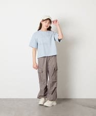 KJLHD91049 a.v.v KIDS(アー・ヴェ・ヴェ) [140-150]【男女兼用】パラシュートカーゴパンツ ダークグレー