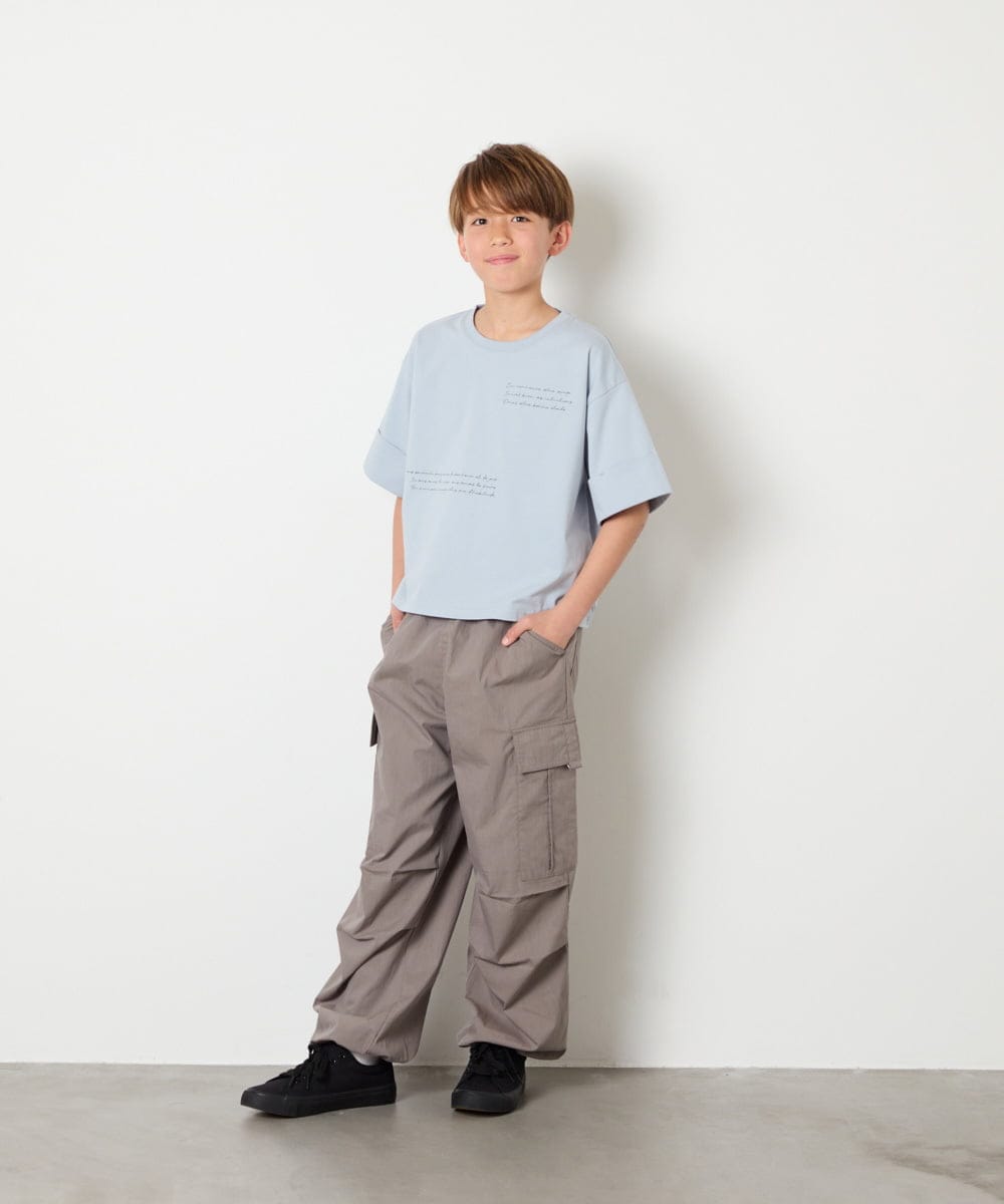 KJLHD91049 a.v.v KIDS(アー・ヴェ・ヴェ) [140-150]【男女兼用】パラシュートカーゴパンツ ダークグレー