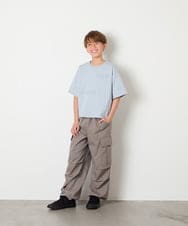 KJLHD91049 a.v.v KIDS(アー・ヴェ・ヴェ) [140-150]【男女兼用】パラシュートカーゴパンツ ダークグレー