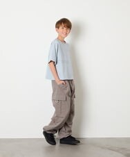KJLHD91049 a.v.v KIDS(アー・ヴェ・ヴェ) [140-150]【男女兼用】パラシュートカーゴパンツ ダークグレー