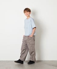 KJLHD91049 a.v.v KIDS(アー・ヴェ・ヴェ) [140-150]【男女兼用】パラシュートカーゴパンツ ダークグレー