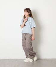 KJLHD91049 a.v.v KIDS(アー・ヴェ・ヴェ) [140-150]【男女兼用】パラシュートカーゴパンツ ダークグレー