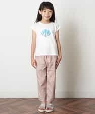 KJLHN06039 a.v.v KIDS(アー・ヴェ・ヴェ) [140-150]サスペンダー付きバックレースアップカラーパンツ ラベンダー