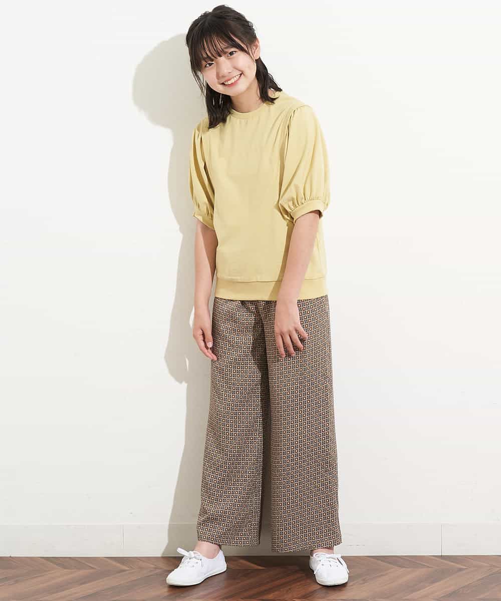 KJLHN07034 a.v.v KIDS(アー・ヴェ・ヴェ) [140-150]キカプリントパンツ グレー