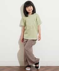 KJLHN07034 a.v.v KIDS(アー・ヴェ・ヴェ) [140-150]キカプリントパンツ グレー