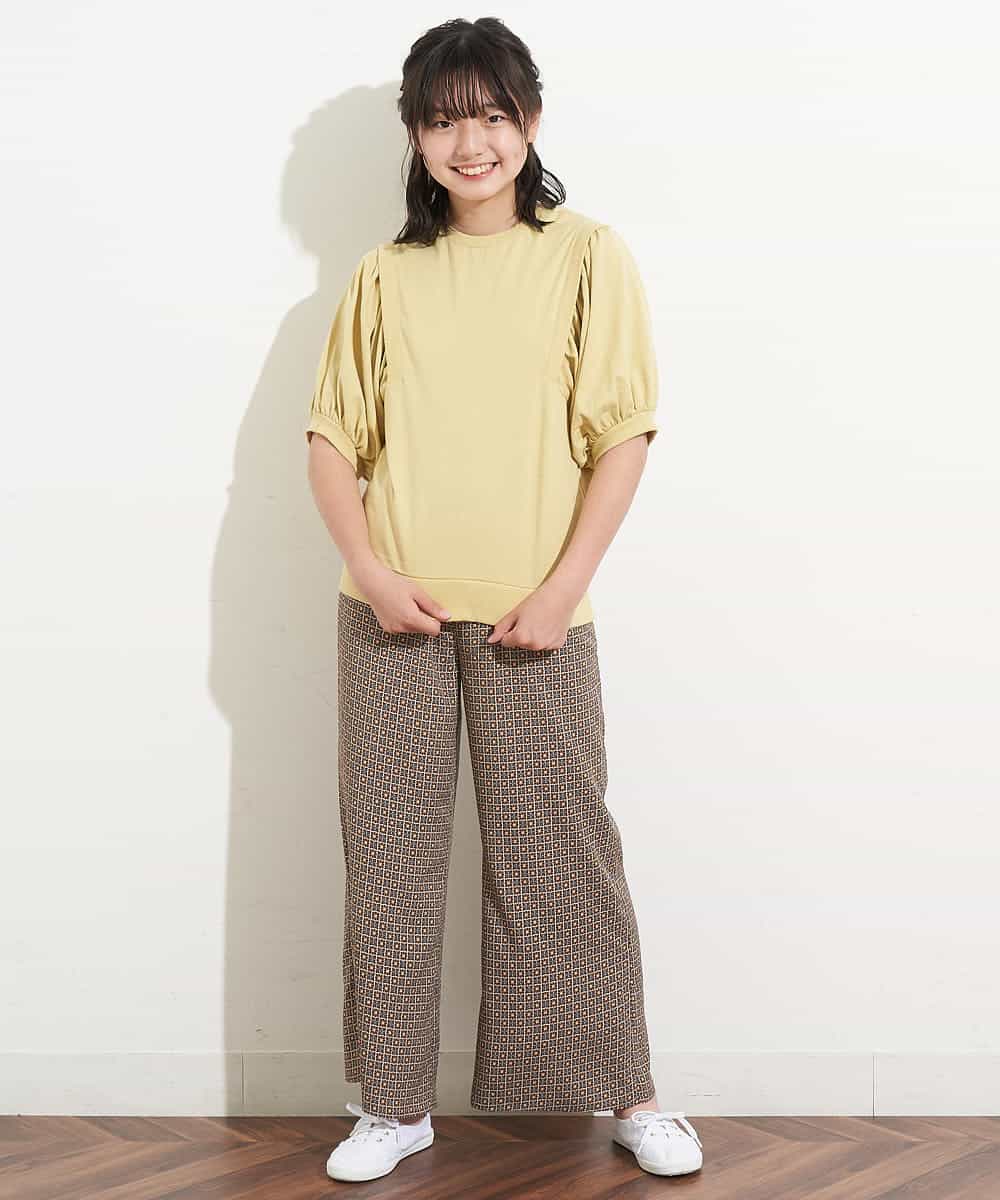 KJLHN07034 a.v.v KIDS(アー・ヴェ・ヴェ) [140-150]キカプリントパンツ グレー