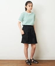 KJLHP22029 a.v.v KIDS(アー・ヴェ・ヴェ) [100-130]フロントボタンスカパン ライトブルー