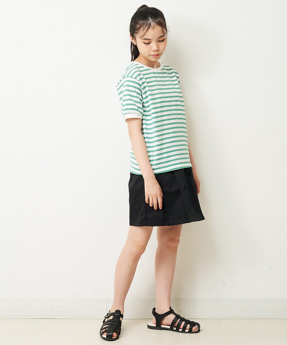 KJLHP22029 a.v.v KIDS(アー・ヴェ・ヴェ) [100-130]フロントボタンスカパン ライトブルー