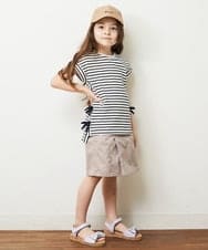 KJLHP22029 a.v.v KIDS(アー・ヴェ・ヴェ) [100-130]フロントボタンスカパン ライトブルー