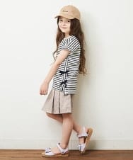 KJLHP22029 a.v.v KIDS(アー・ヴェ・ヴェ) [100-130]フロントボタンスカパン ライトブルー