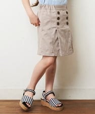 KJLHP22029 a.v.v KIDS(アー・ヴェ・ヴェ) [100-130]フロントボタンスカパン ライトブルー