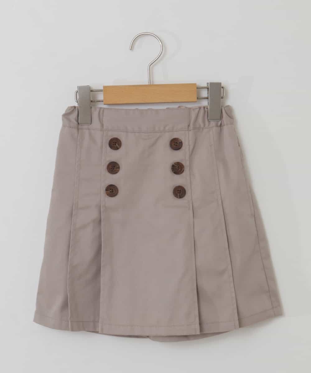 KJLHP22029 a.v.v KIDS(アー・ヴェ・ヴェ) [100-130]フロントボタンスカパン ベージュ