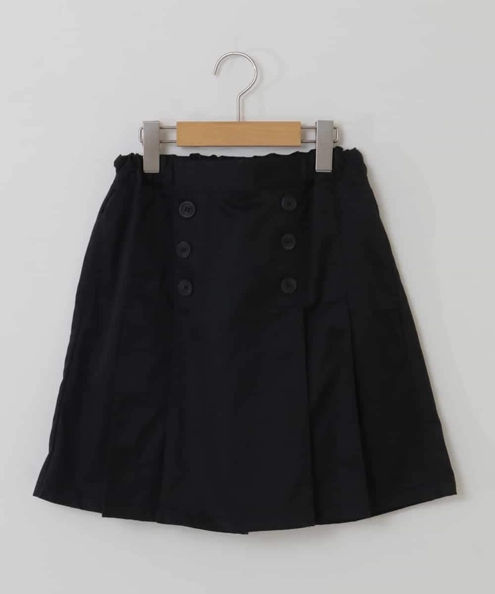 KJLHP22029 a.v.v KIDS(アー・ヴェ・ヴェ) [100-130]フロントボタンスカパン ブラック