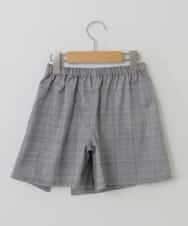 KJLHP26029 a.v.v KIDS(アー・ヴェ・ヴェ) [100-130]【セットアップ対応】チェック柄アシメフロントスカパン グレンチェック
