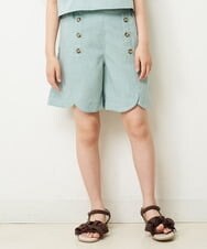 KJLHQ21034 a.v.v KIDS(アー・ヴェ・ヴェ) [140-150]【セットアップ対応】フロントボタンショートパンツ ミント