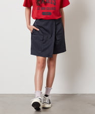 KJLHV20029 a.v.v KIDS(アー・ヴェ・ヴェ) [100-130]【セットアップ対応】カーゴポケットラップパンツ ネイビー