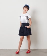 KJLHV21029 a.v.v KIDS(アー・ヴェ・ヴェ) [100-130]フロントジップショートパンツ ライトブルー