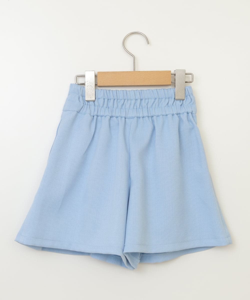 KJLHW21034 a.v.v KIDS(アー・ヴェ・ヴェ) [140-150]フロントジップショートパンツ ライトブルー