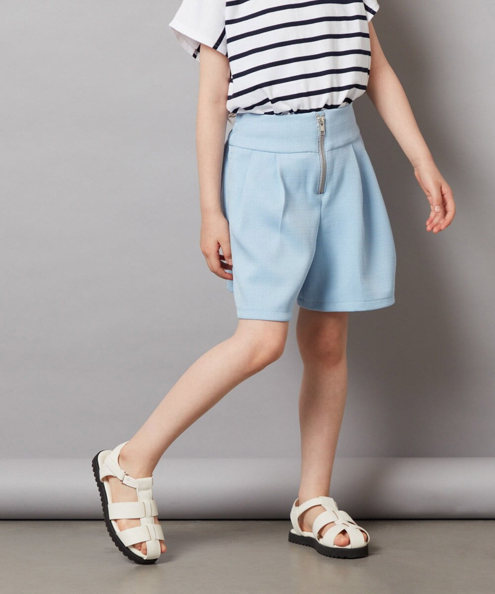 KJLHW21034 a.v.v KIDS(アー・ヴェ・ヴェ) [140-150]フロントジップショートパンツ ネイビー