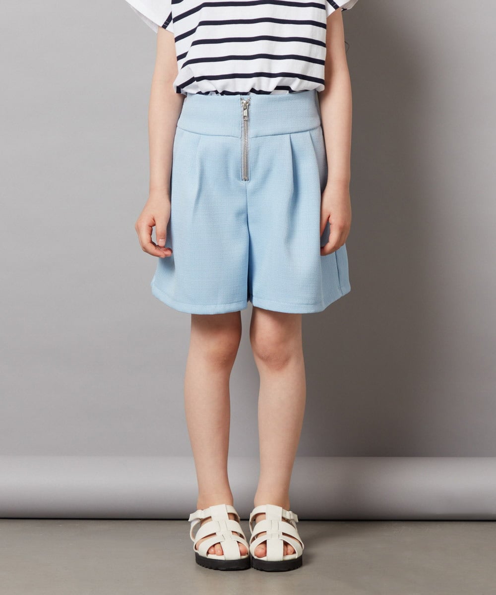 KJLHW21034 a.v.v KIDS(アー・ヴェ・ヴェ) [140-150]フロントジップショートパンツ ネイビー