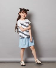 KJLHW21034 a.v.v KIDS(アー・ヴェ・ヴェ) [140-150]フロントジップショートパンツ ネイビー