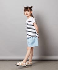 KJLHW21034 a.v.v KIDS(アー・ヴェ・ヴェ) [140-150]フロントジップショートパンツ ネイビー