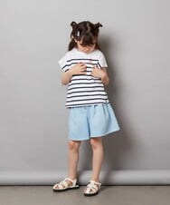 KJLHW21034 a.v.v KIDS(アー・ヴェ・ヴェ) [140-150]フロントジップショートパンツ ネイビー