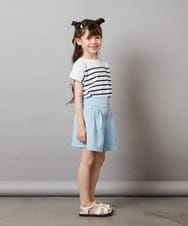 KJLHW21034 a.v.v KIDS(アー・ヴェ・ヴェ) [140-150]フロントジップショートパンツ ネイビー