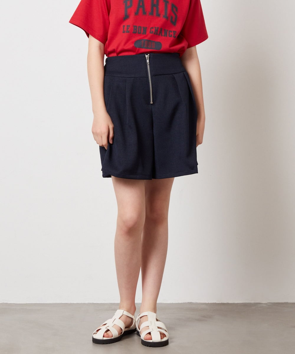 KJLHW21034 a.v.v KIDS(アー・ヴェ・ヴェ) [140-150]フロントジップショートパンツ ネイビー